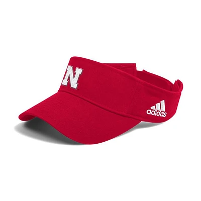 Nebraska Adidas Team Poly Adjustable Visor