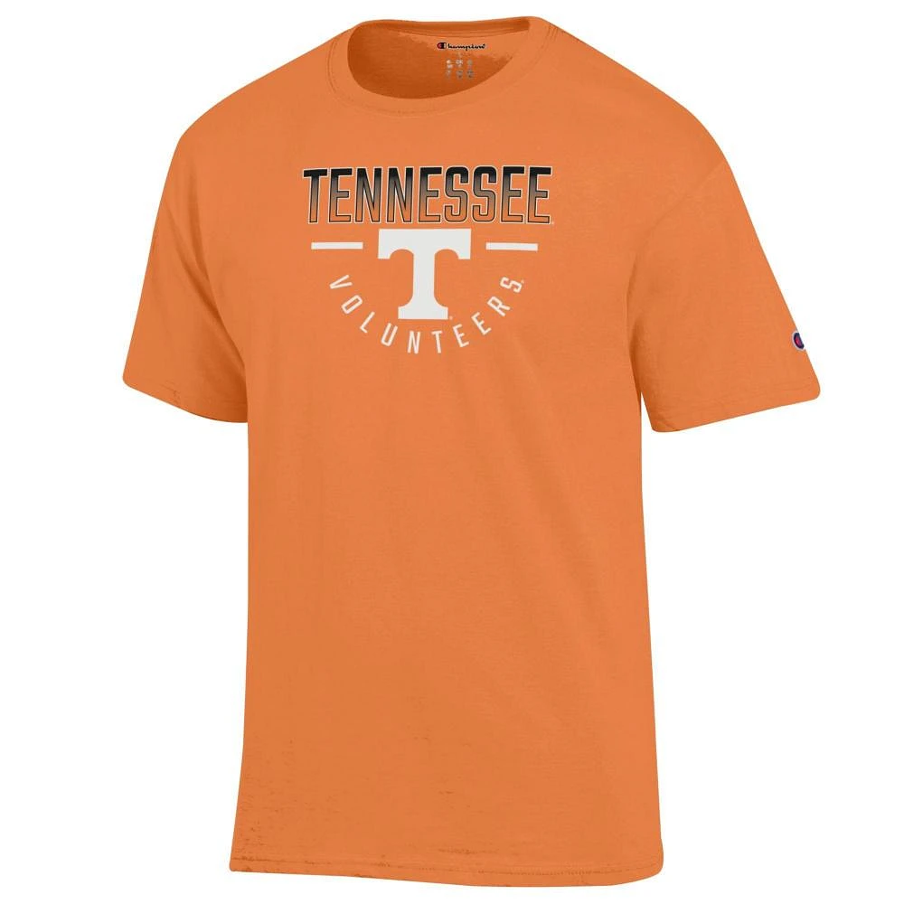 Tennessee Champion Straight Over Logo Reverse Arch Tee