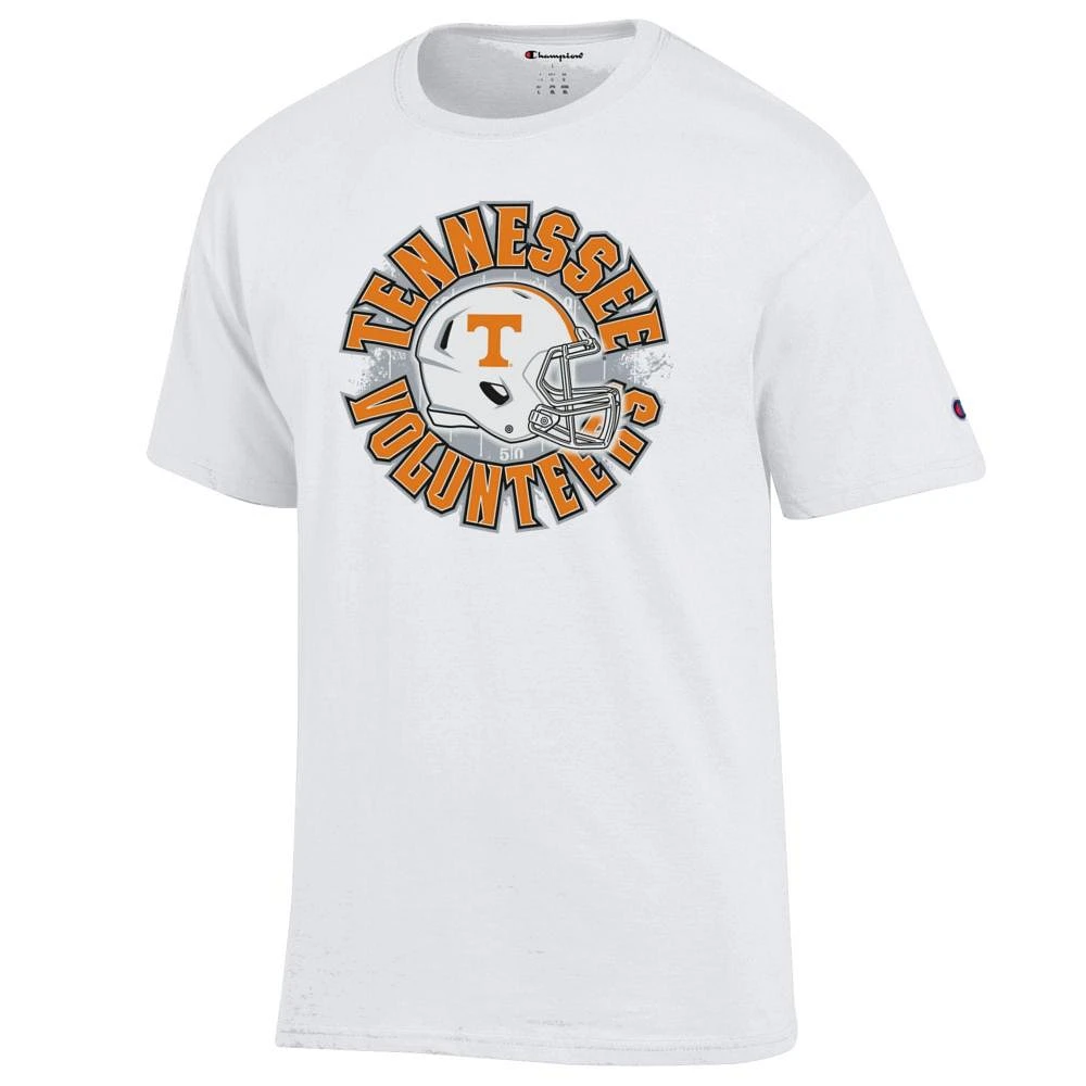 Tennessee Champion Circle with Helmet Over Field Tee