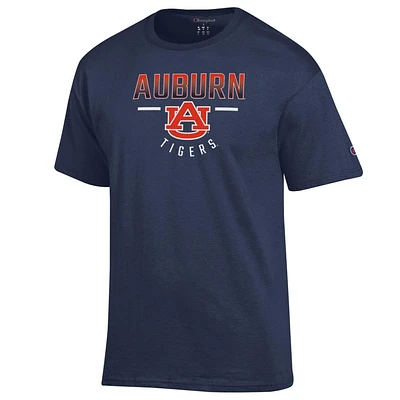 Auburn Champion Straight Over Logo Reverse Arch Tee