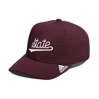 Mississippi State Adidas Structured Adjustable Performance Cap