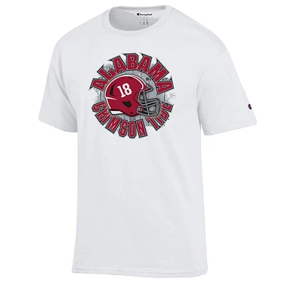 Alabama Champion Circle with Helmet Over Field Tee