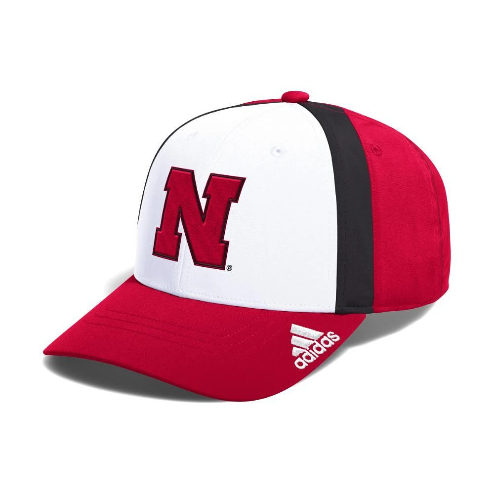 Nebraska Adidas Coach Pack Hat