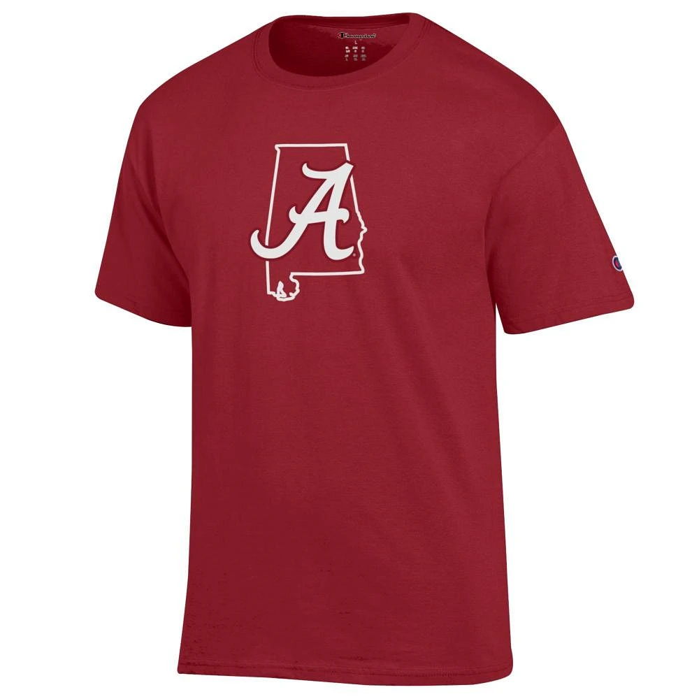 Alabama Champion Logo Over State Tee