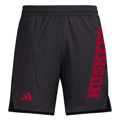 Nebraska Adidas D4T Woven Pocket Shorts