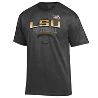 LSU Champion Arch Over Tonal Football Tee