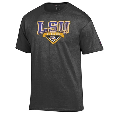 LSU Champion Wordmark Mascot Logo Badge Tee