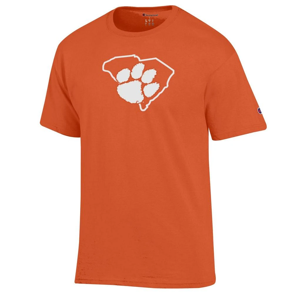 Clemson Champion Logo Over State Tee
