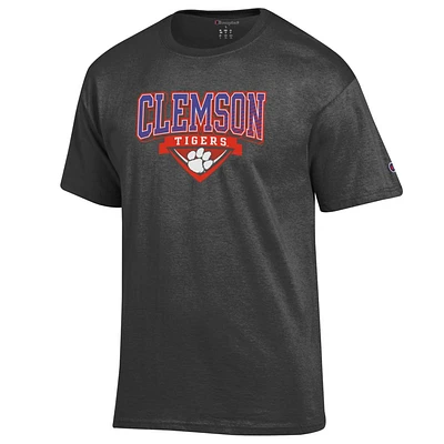 Clemson Champion Wordmark Mascot Logo Badge Tee