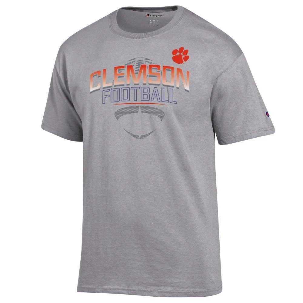 Clemson Champion Arch Over Tonal Football Tee