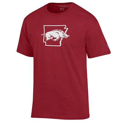 Arkansas Champion Logo Over State Tee