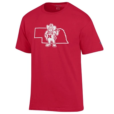 Nebraska Champion Logo Over State Tee