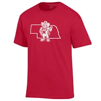 Nebraska Champion Logo Over State Tee