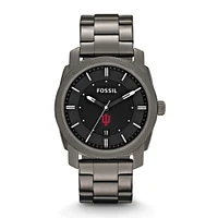 Indiana Fossil Machine Smoke Stainless Steel Watch