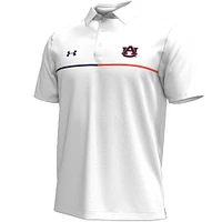 Auburn Under Armour Chest Stripe Polo