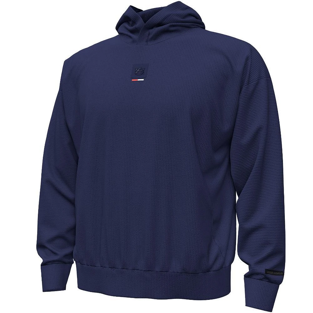 Auburn Under Armour Journey Rib Fleece Hoodie