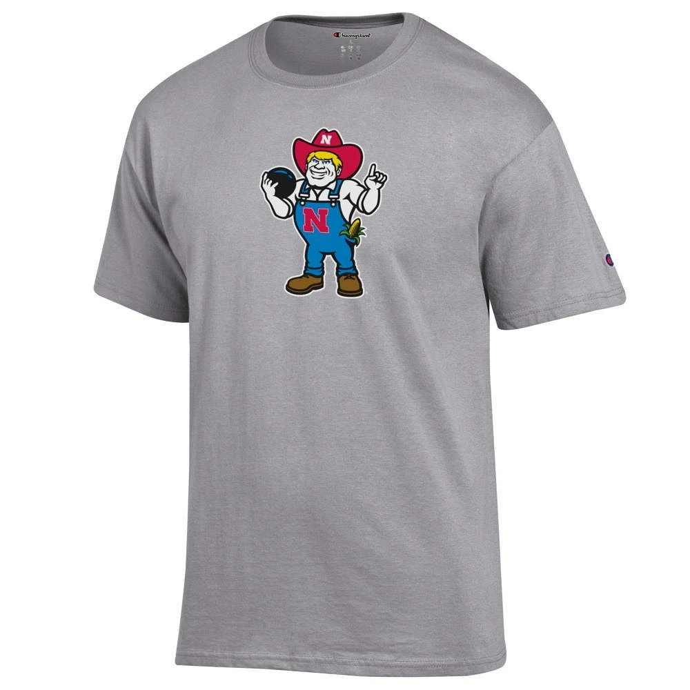 Nebraska Champion Giant Logo Herbie Bowling Tee