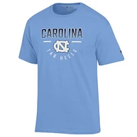 UNC Champion Straight Over Logo Reverse Arch Tee