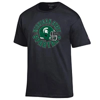 Michigan State Champion Circle with Helmet Over Field Tee