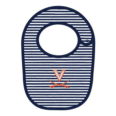 Virginia Creative Knitwear Infant Striped Bib