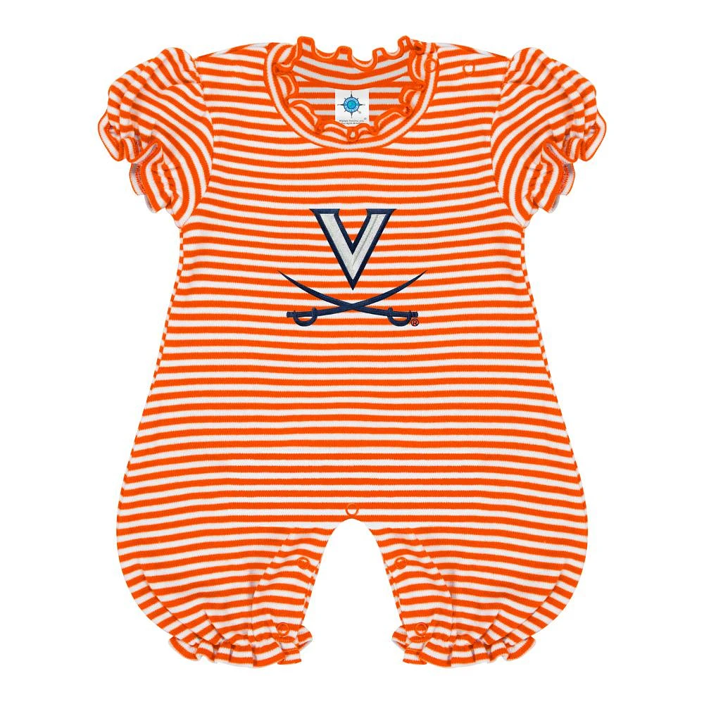 Virginia Infant Striped Puff Romper