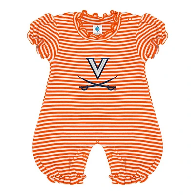 Virginia Infant Striped Puff Romper