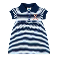 Virginia Creative Knitwear Infant Striped Gameday Dress With Bloomer