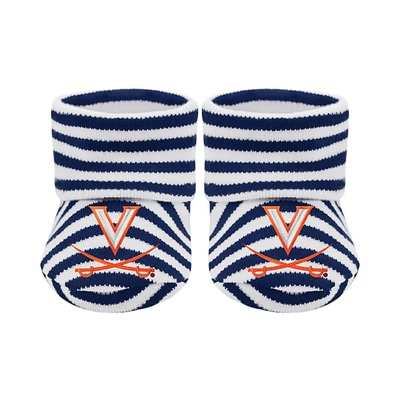 Virginia Creative Knitwear Infant Striped Booties