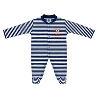 Virginia Infant Striped Footed Romper