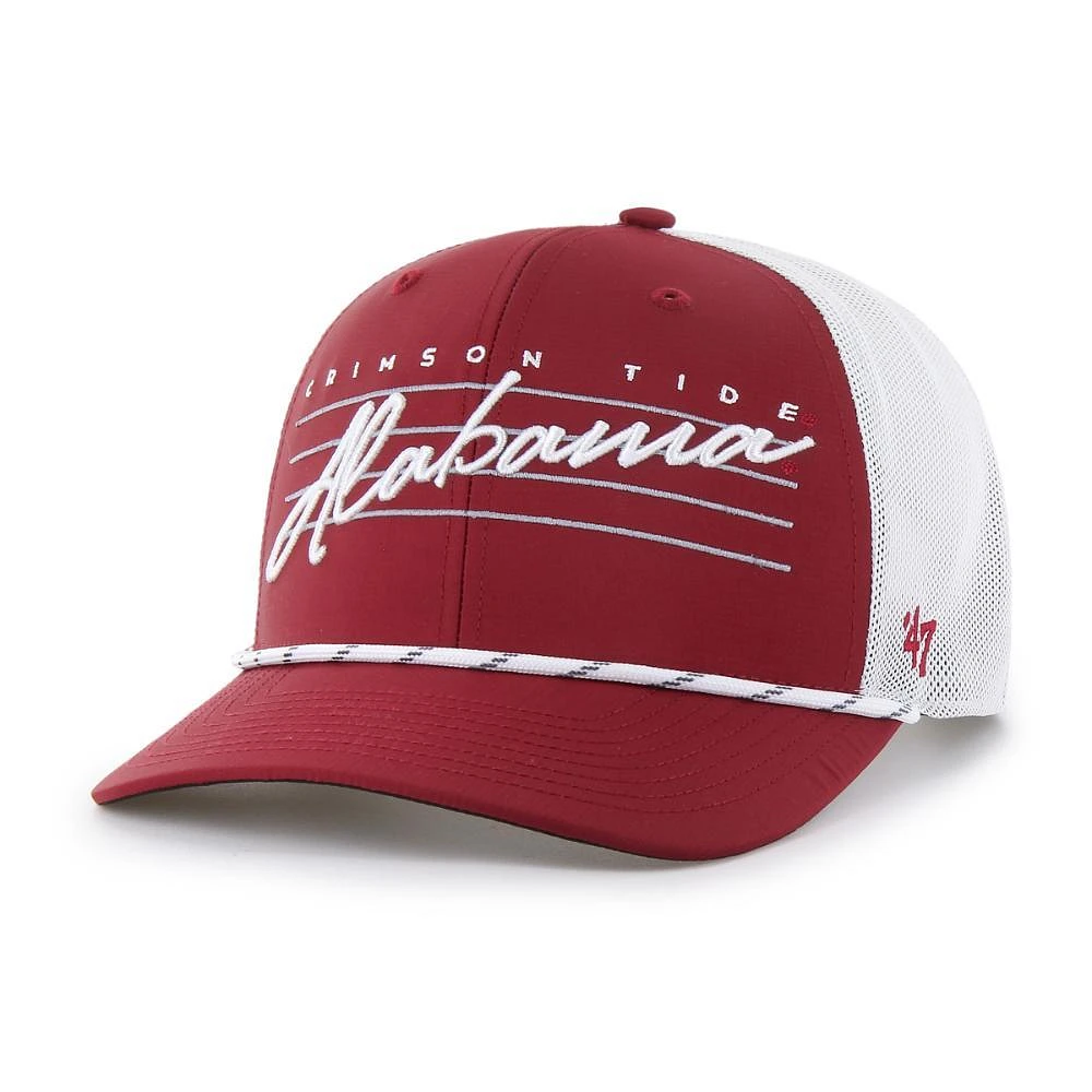 Alabama 47 Brand Downburst Rope Trucker Snapback Cap