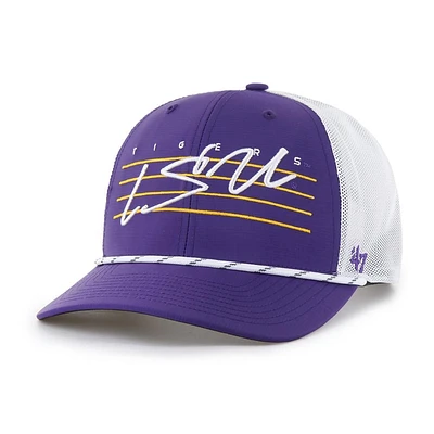 LSU 47 Brand Downburst Rope Trucker Snapback Cap