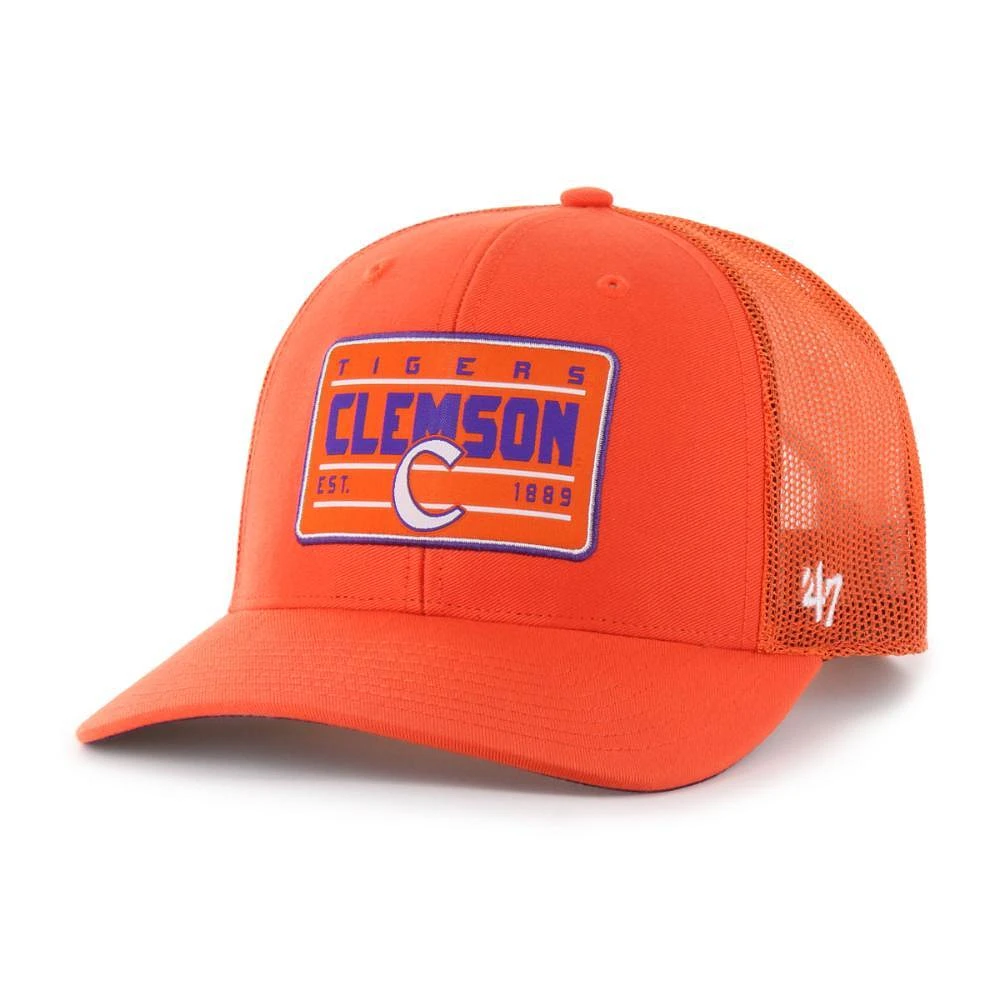 Clemson 47 Brand Hardline Trucker Snapback Cap