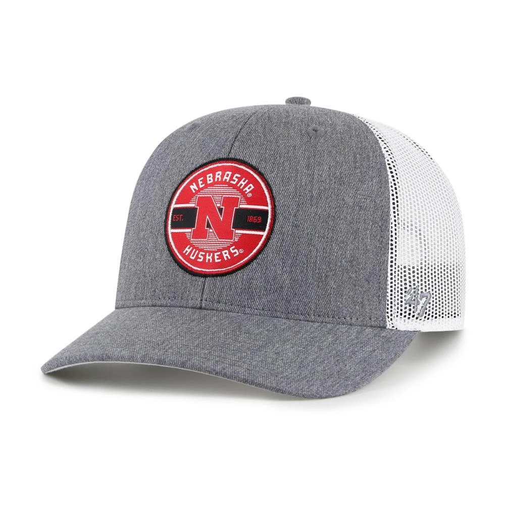 Nebraska 47 Brand Hash Mark Trucker Snapback Cap