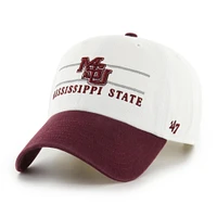 Mississippi State 47 Brand Vault Double Header Clean Up Adjustable Cap