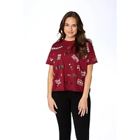 Florida State Stewart Simmons The Sequin Boxy Tee