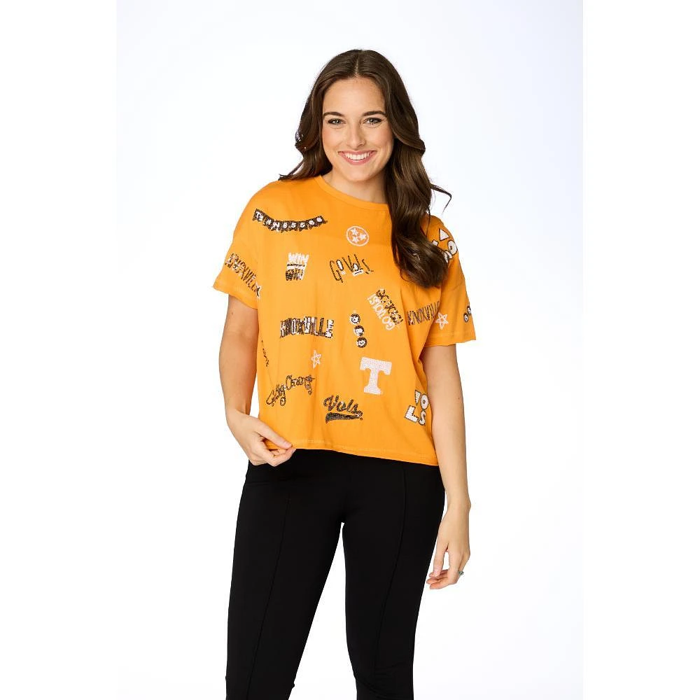 Tennessee Stewart Simmons The Sequin Boxy Tee