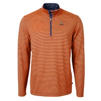 Virginia Cutter & Buck Eco Pique Micro Stripe 1/2 Zip Pullover