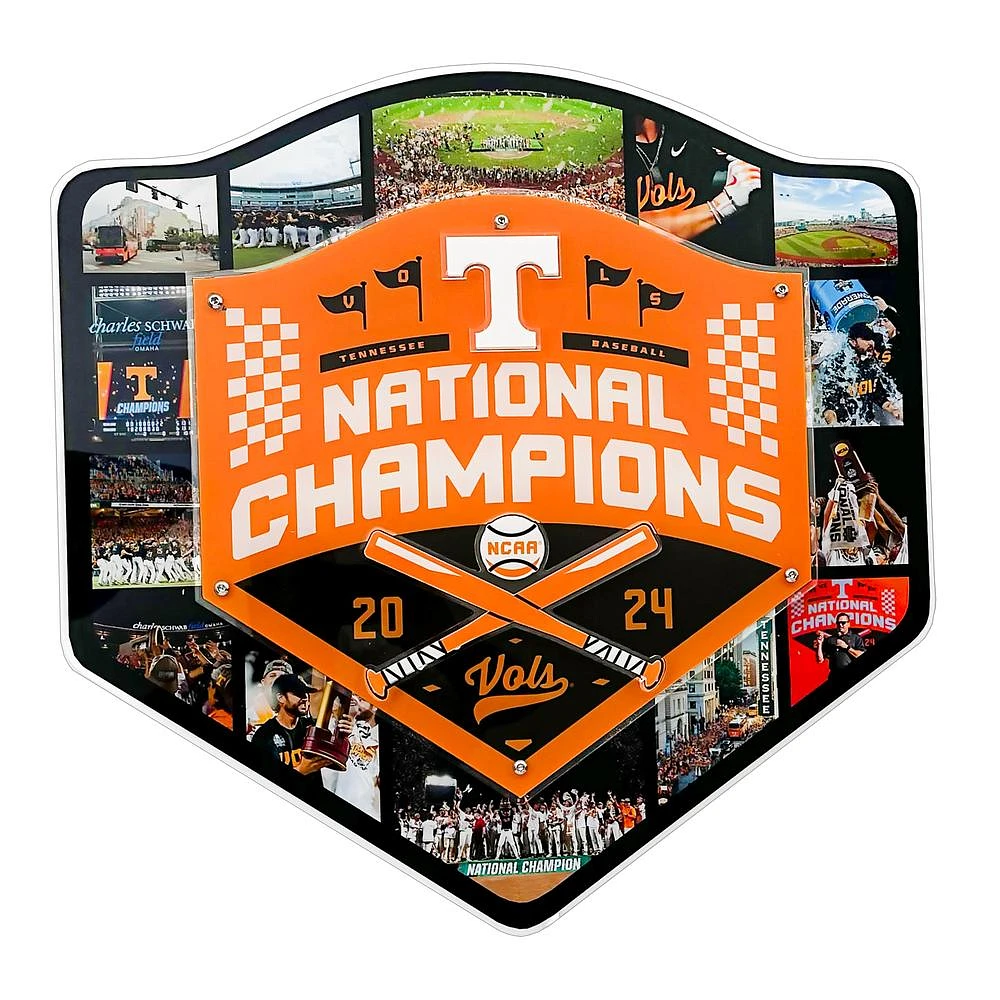 Tennessee 2024 NCAA Baseball Champions College Wall Art 3-Layer Dimensional LED Wall Art