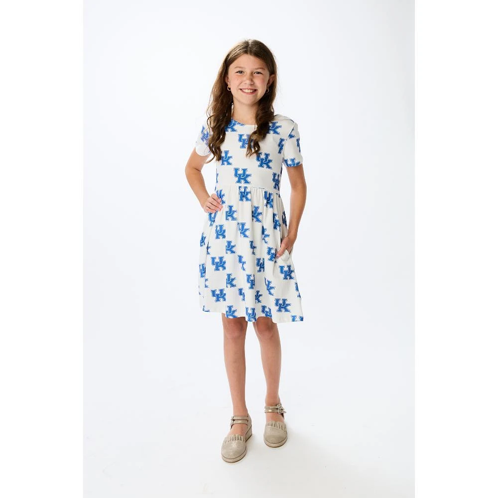 Kentucky Stewart Simmons Girls Pocket Dress