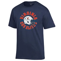 Virginia Champion Circle with Helmet Over Field Tee