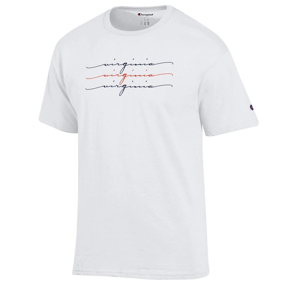 Virginia Hoos Champion Script Repeat Tee