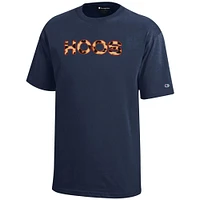 Virginia Champion YOUTH Leopard Print Hoos Straight Tee