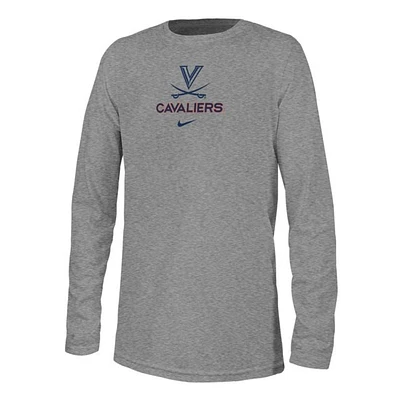 Virginia Nike YOUTH Legend Team Issue Long Sleeve Tee