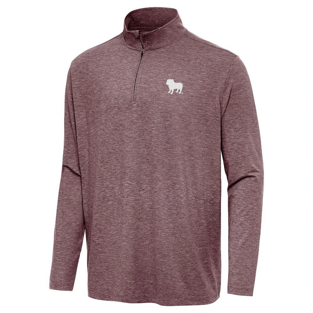 Mississippi State Antigua Hunk Dog 1/4 Zip Pullover