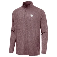 Mississippi State Antigua Hunk Dog 1/4 Zip Pullover