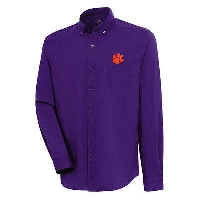 Clemson Antigua Flight Long Sleeve Woven