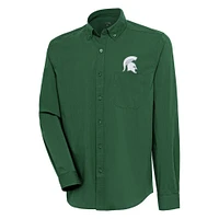 Michigan State Antigua Flight Long Sleeve Woven