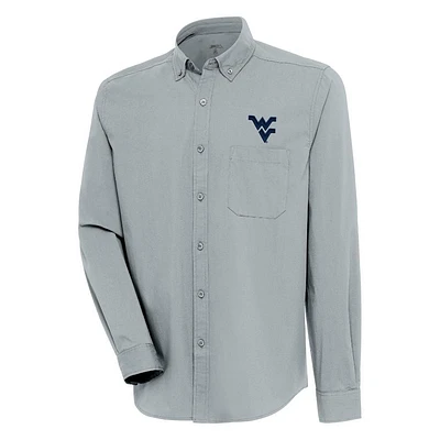 West Virginia Antigua Flight Long Sleeve Woven