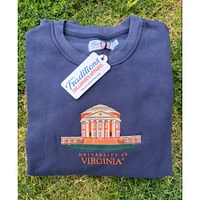 Virginia Campus Building Embroidered Crew