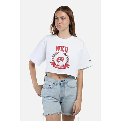 Western Kentucky Hype And Vice Giant Logo Track Top Cropped Tee